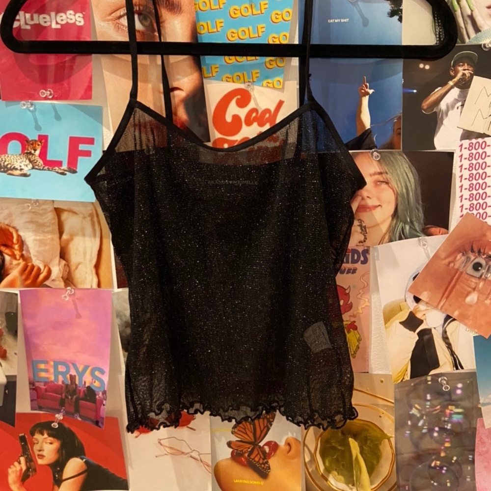 brandy melville mesh tank top